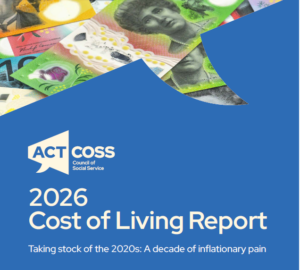 A snip of the 2026 ACT Cost of Living Report