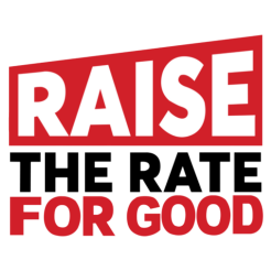 Raise the Rate for Good logo